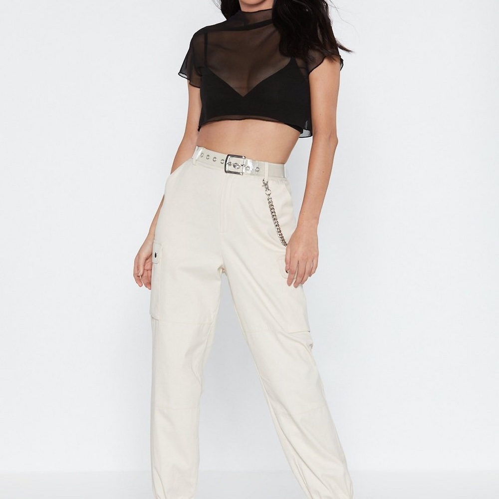 Glad to Sheer It Mesh Crop Top - Picture 2 of 4